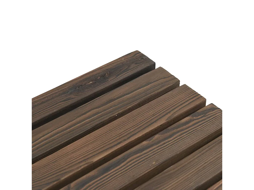 Repose-pieds de jardin 2 pcs bois de sapin massif