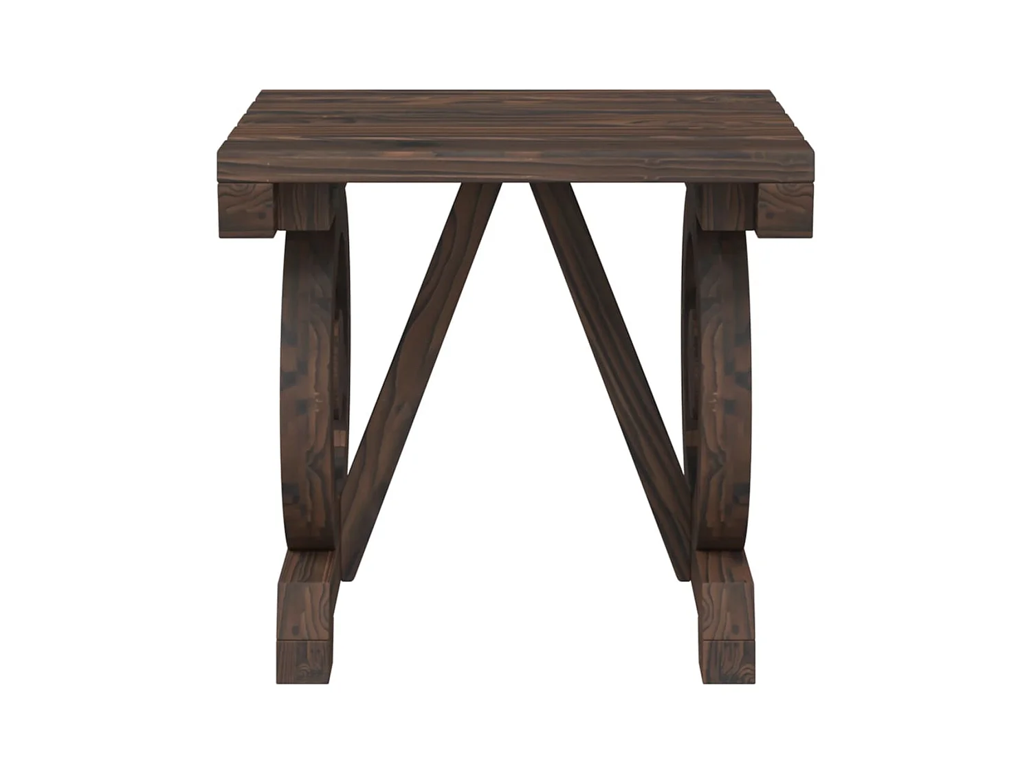 Repose-pieds de jardin 2 pcs bois de sapin massif