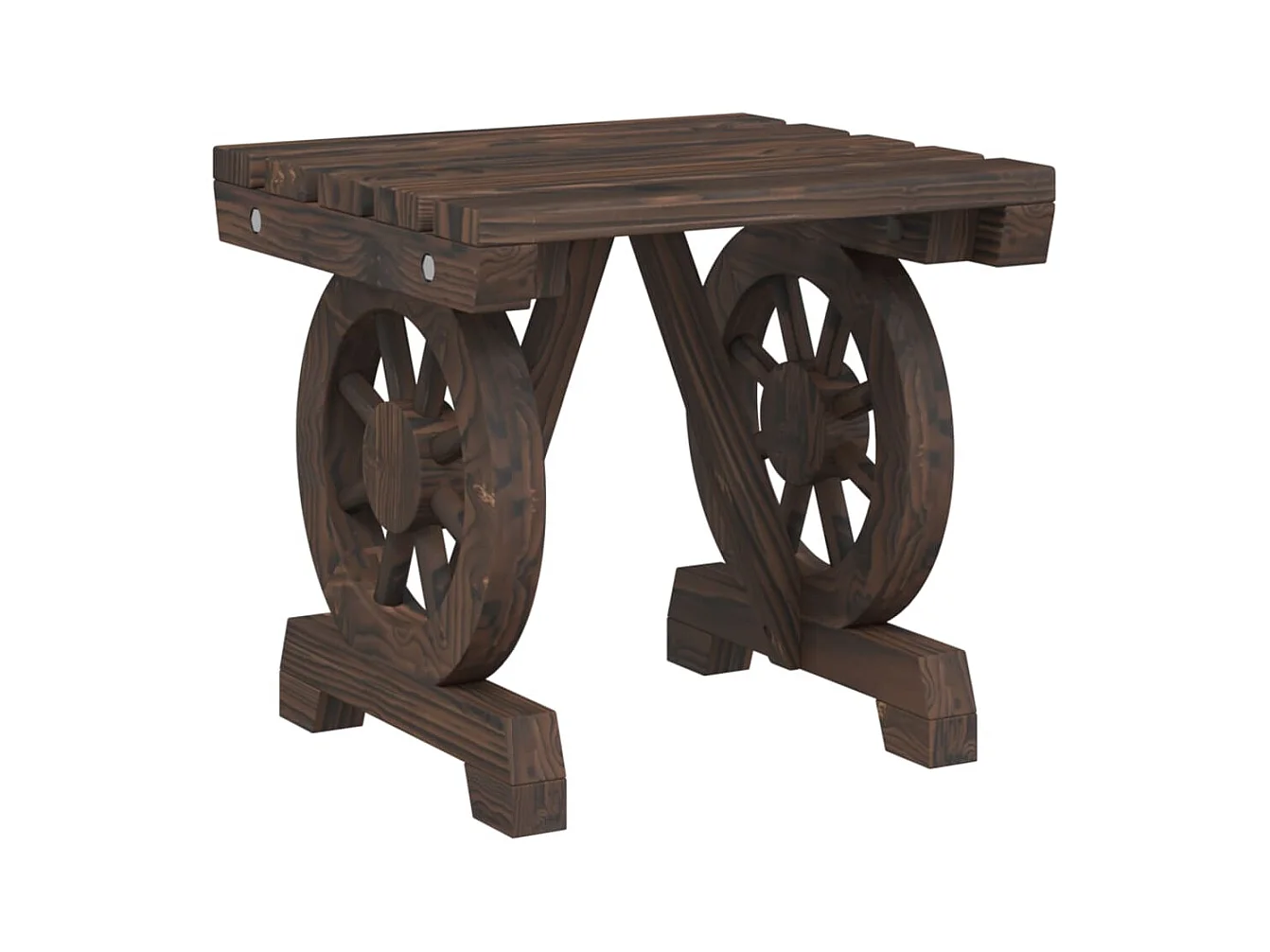 Repose-pieds de jardin 2 pcs bois de sapin massif