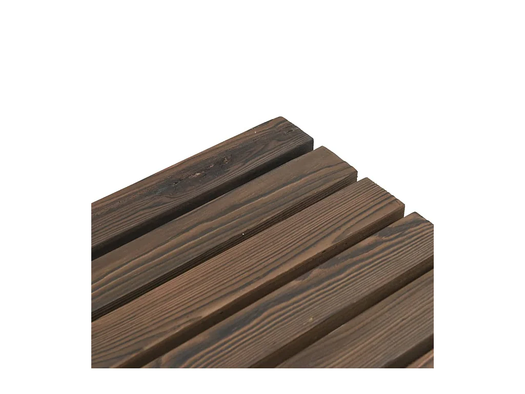 Repose-pieds de jardin 2 pcs bois de sapin massif