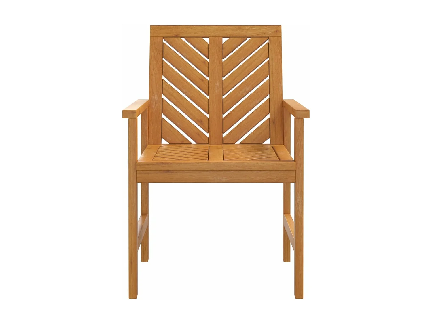 Chaises à dîner de jardin 3 pcs bois massif d'acacia