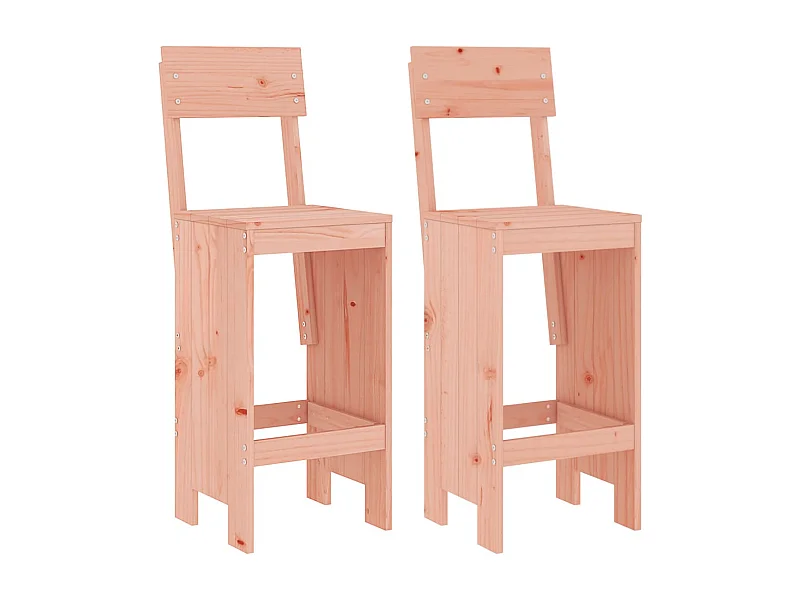Tabourets de bar 2 pcs 40x48,5x115,5 bois massif douglas