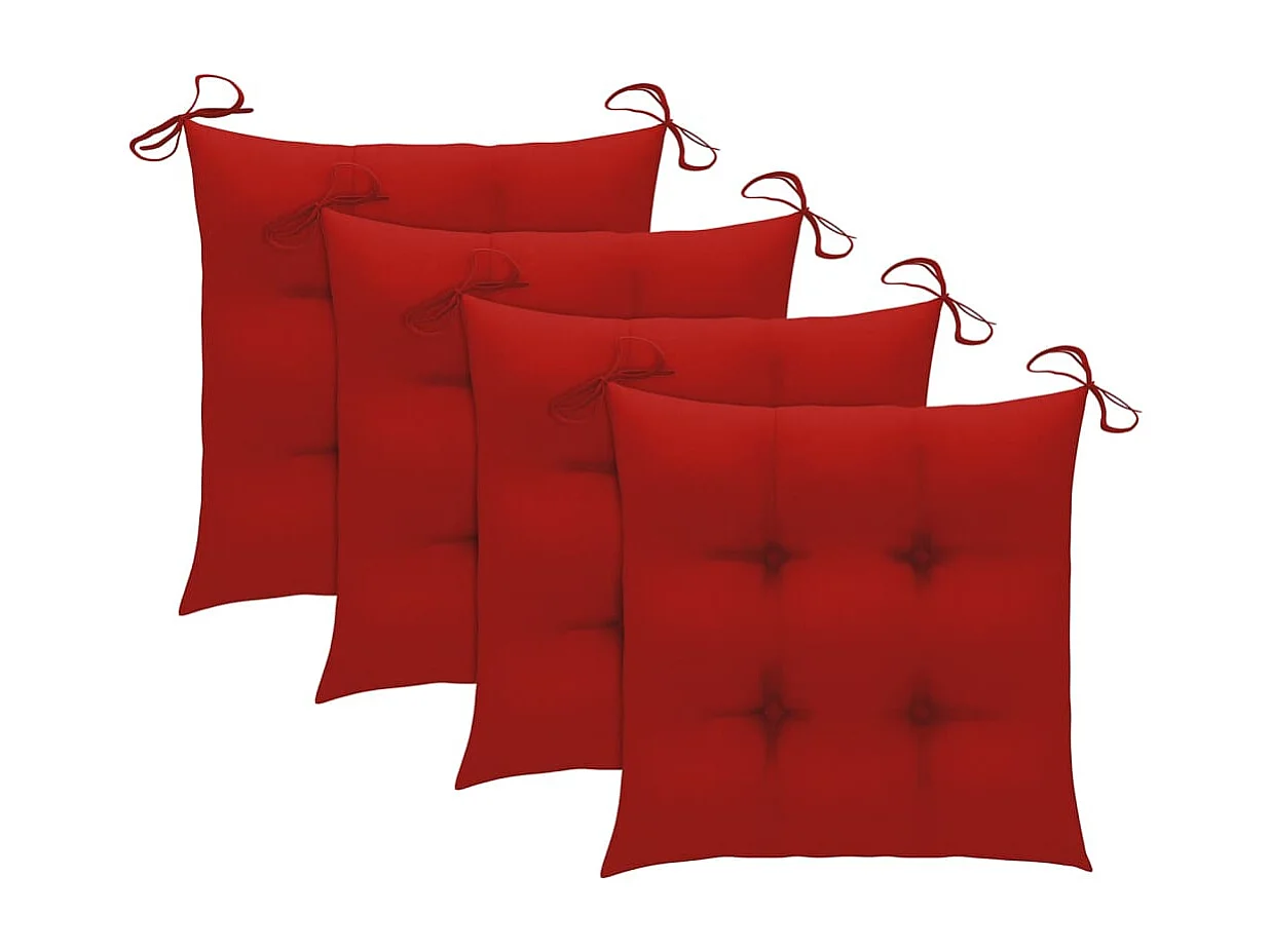 Chaises à dîner de jardin avec coussins 3 pcs Acacia massif 24