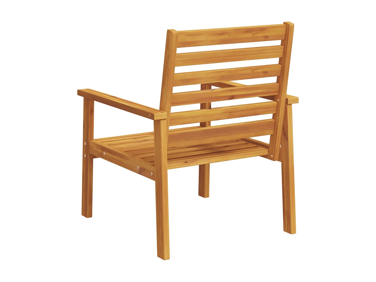 Fauteuil de jardin lot de 2 66,5x65x81 bois massif d'acacia