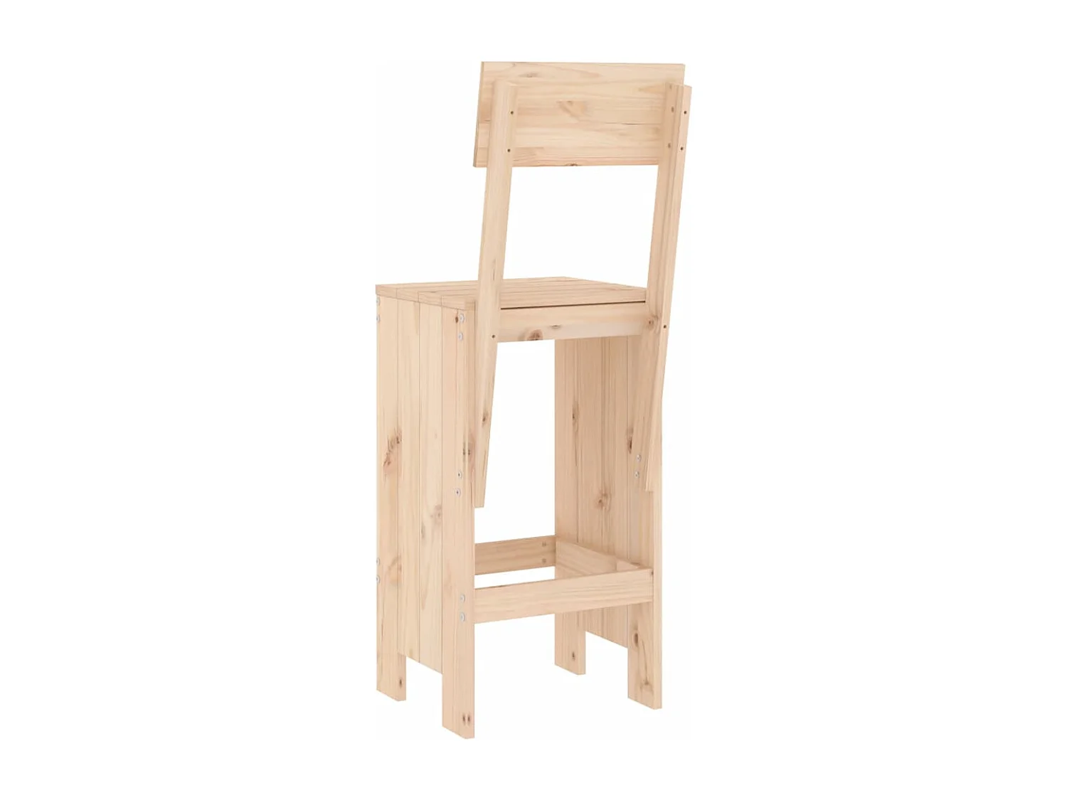 Tabourets de bar 2 pcs 40x48,5x115,5 bois massif de pin