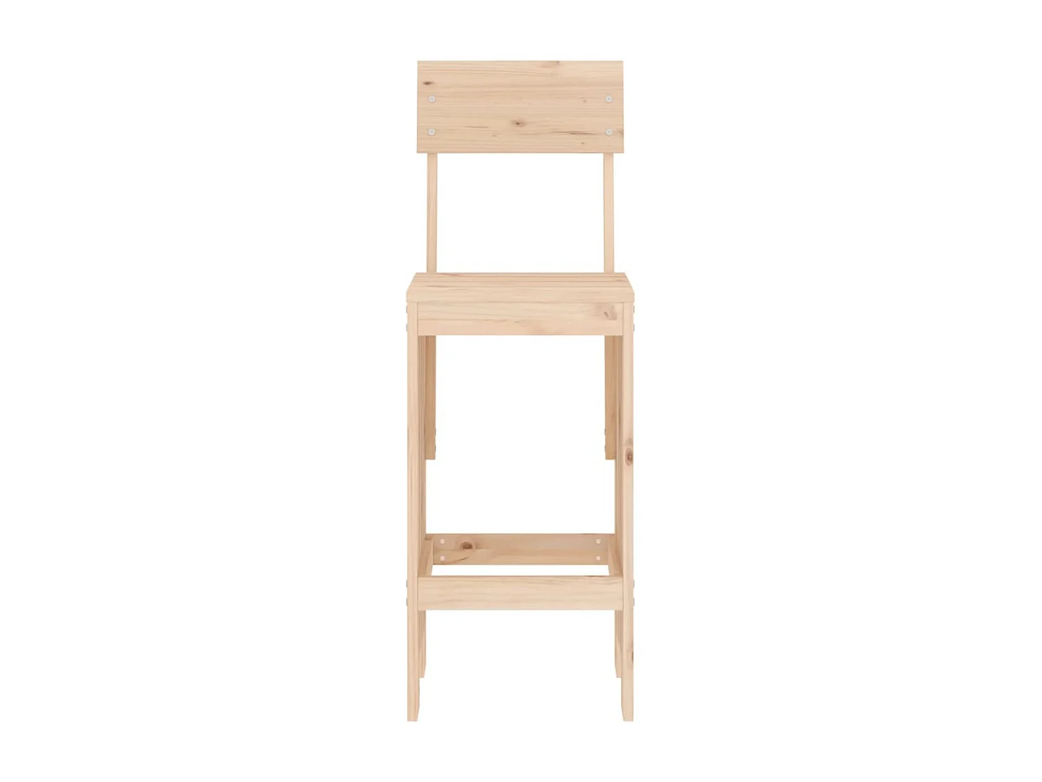 Tabourets de bar 2 pcs 40x48,5x115,5 bois massif de pin