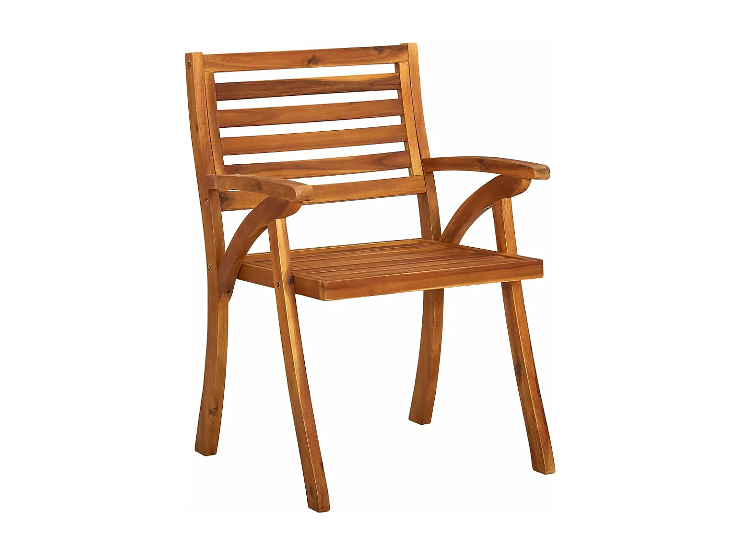 Chaises à dîner de jardin avec coussins 3 pcs Acacia massif 18