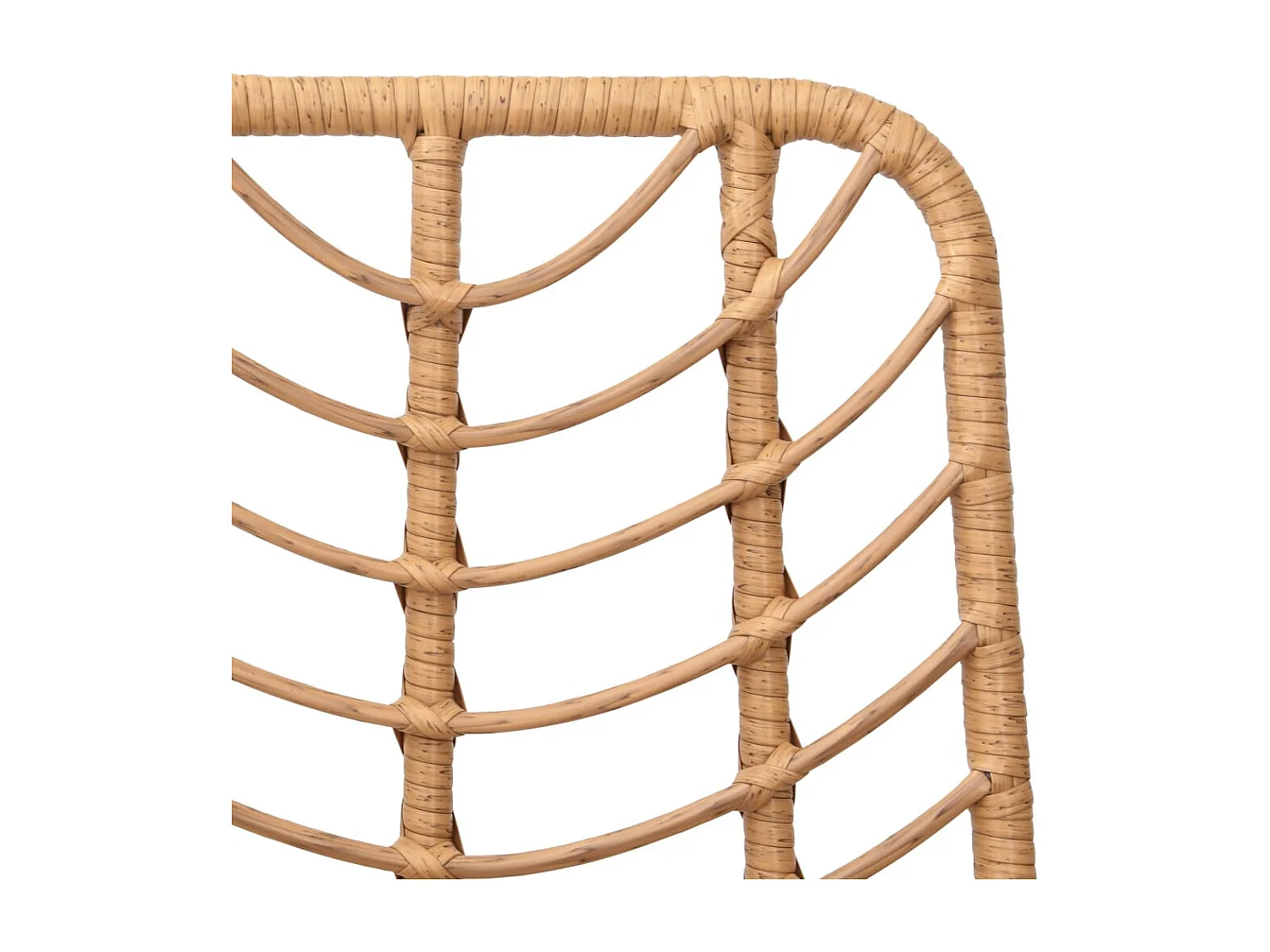 Tabourets de bar 2 pcs 45x56x103,5 Résine tressée et acier