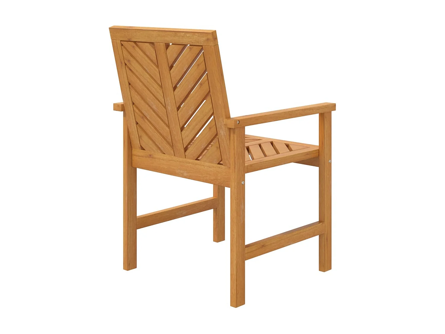 Chaises à manger de jardin lot de 4 bois massif d'acacia