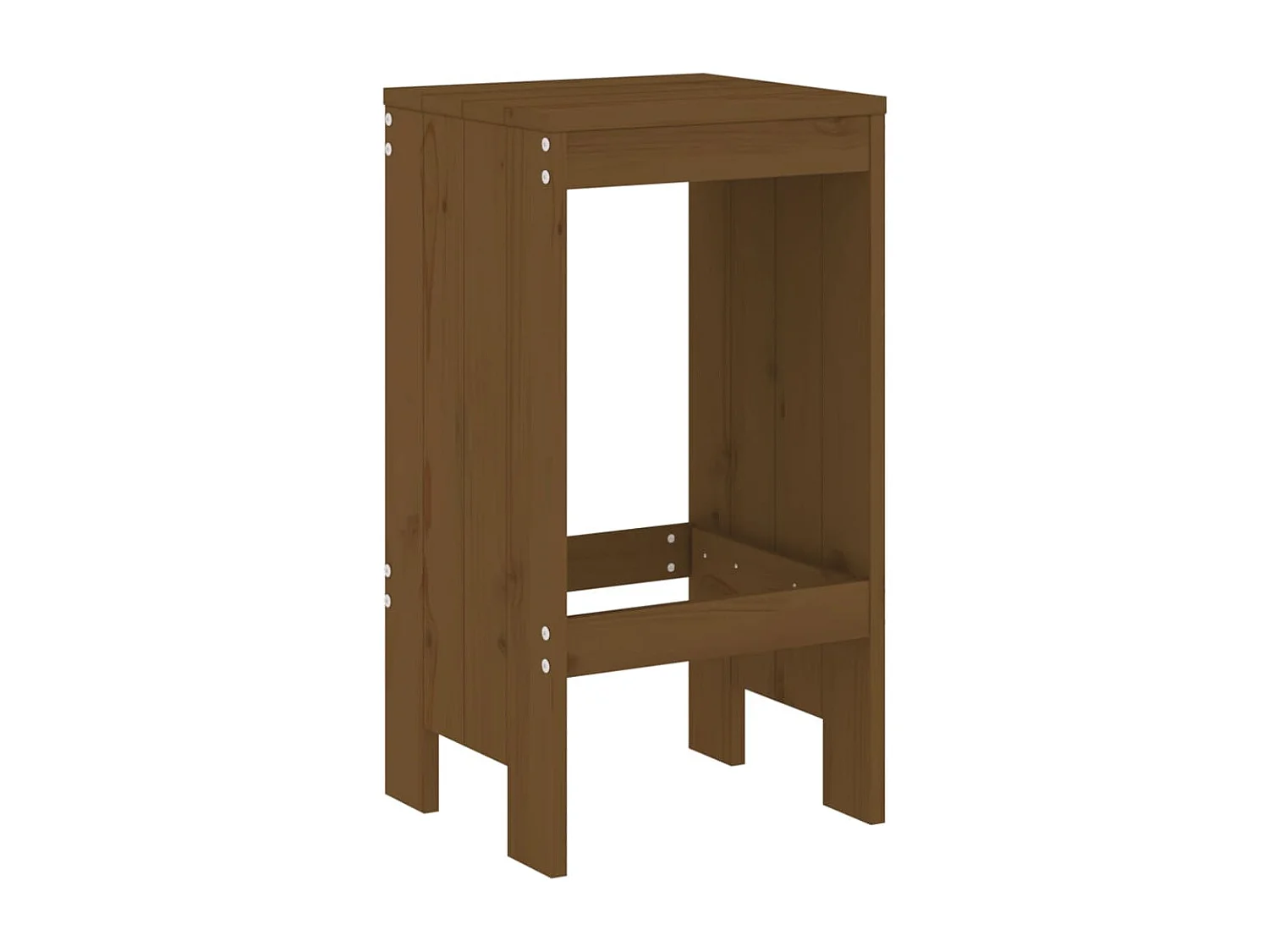 Tabourets 2 pcs marron miel 40x36x75 bois massif de pin