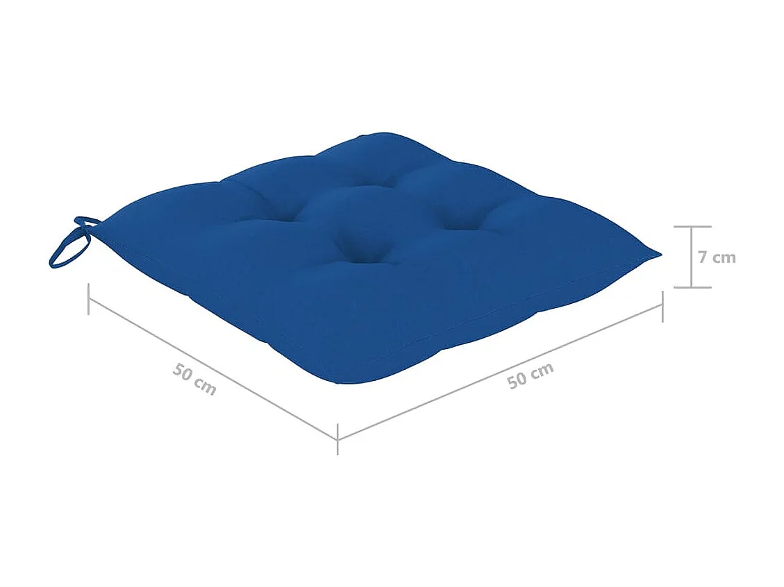 Chaises à dîner d'extérieur 8 pcs avec coussins Acacia massif 37