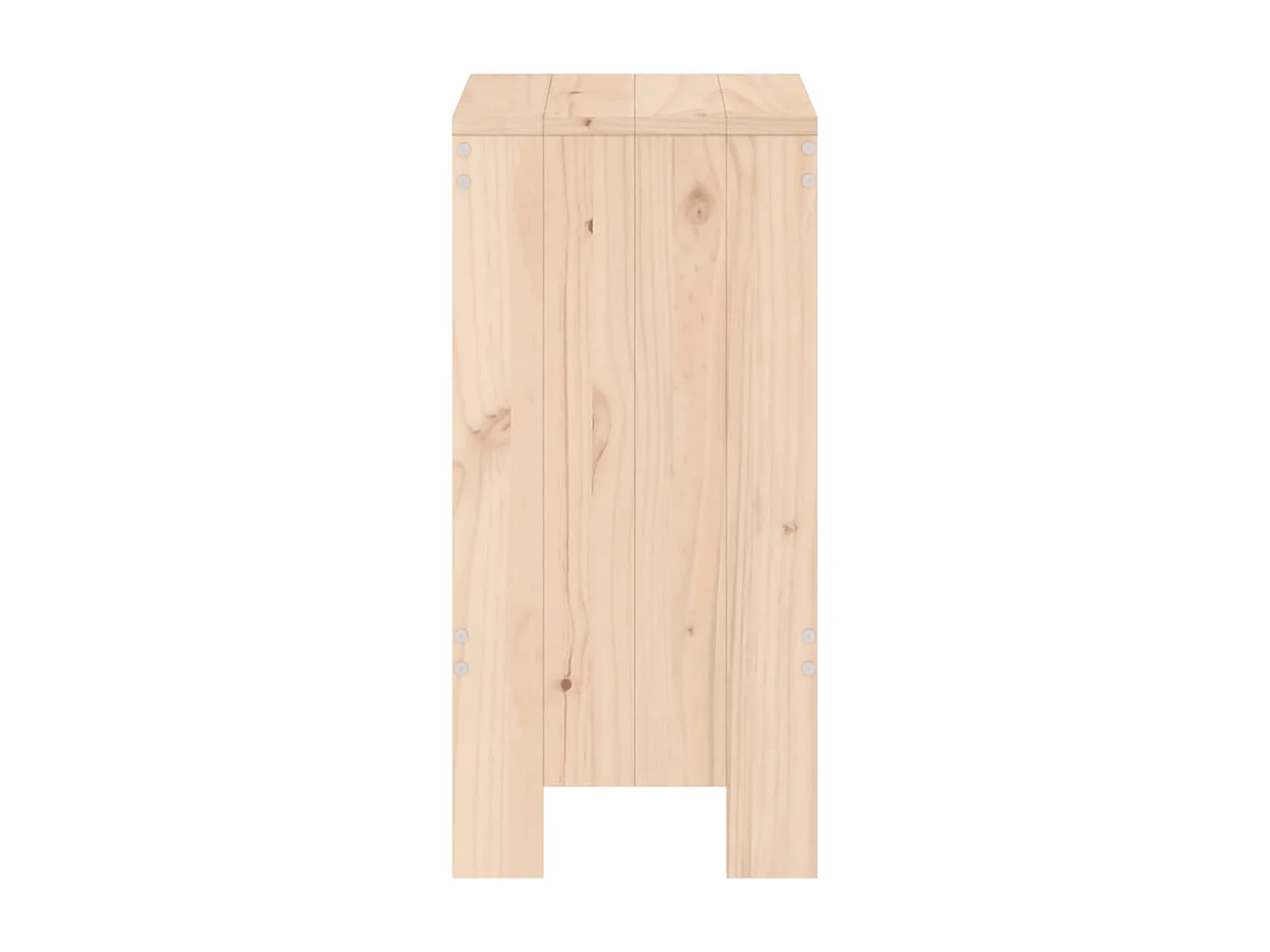 Tabourets de bar 2 pcs 40x36x75 bois massif de pin