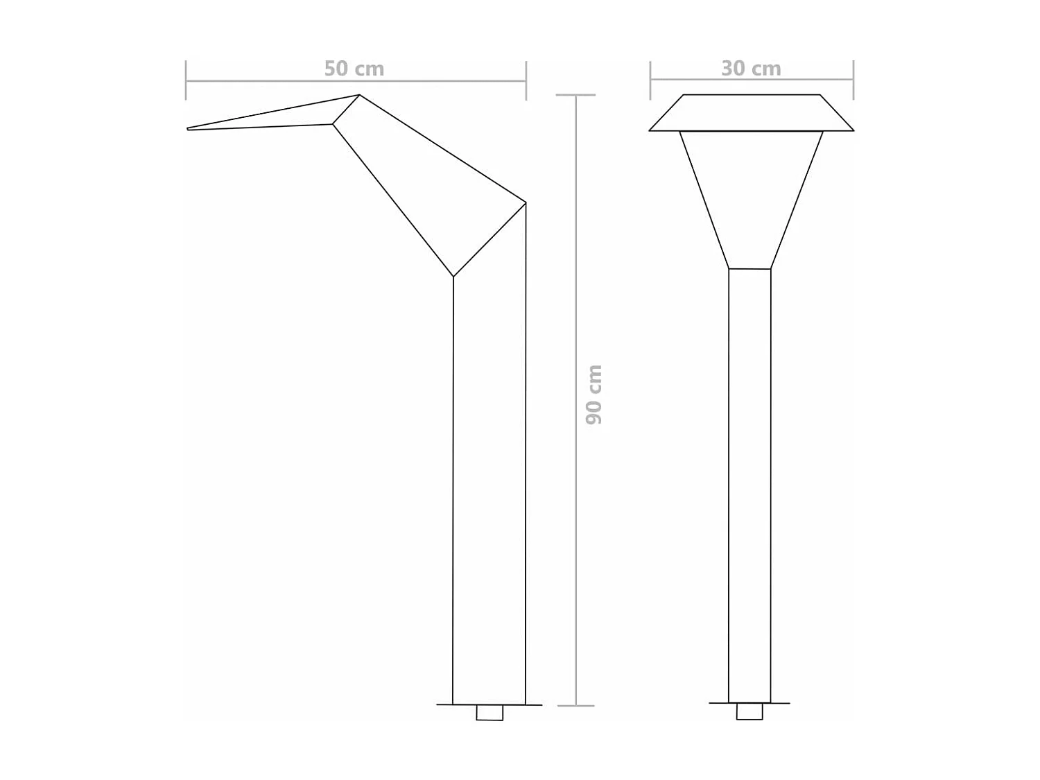Fontaine d'étang Acier inoxydable 50 x 30x90 Argenté