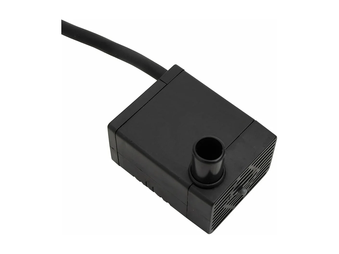 vidaXL Fuente de agua con bomba madera maciza de abeto 28x28x34,5 cm Marrón