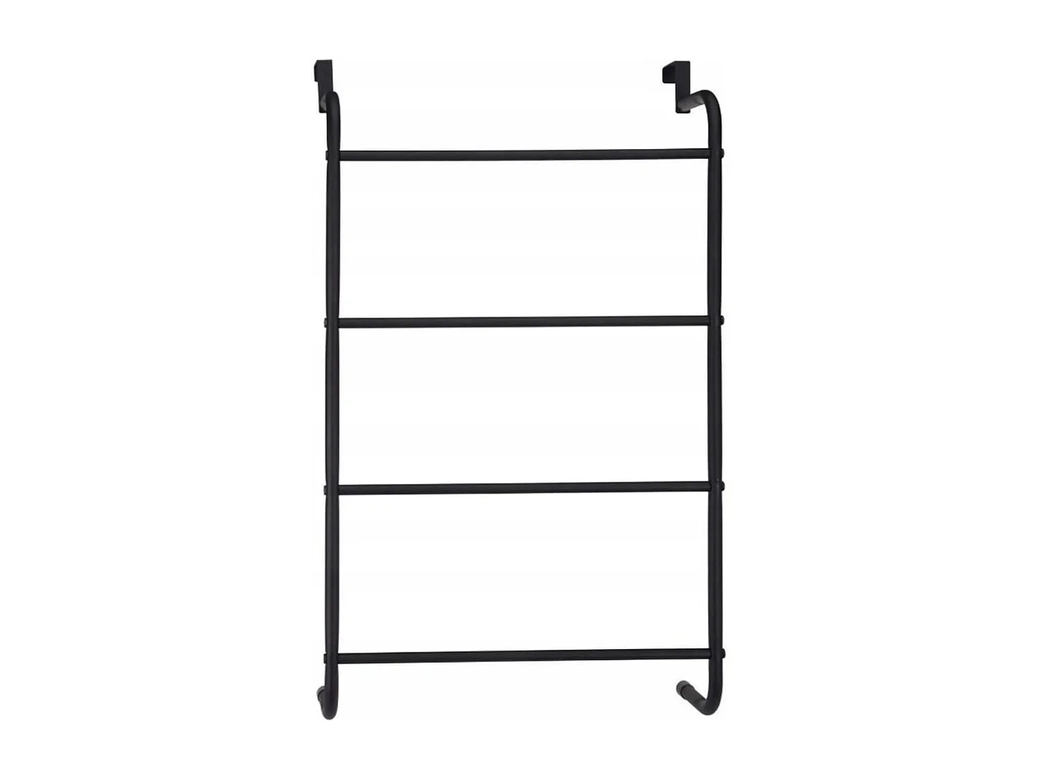 Bathroom Solutions Porte-serviettes suspendu de porte Métal Noir