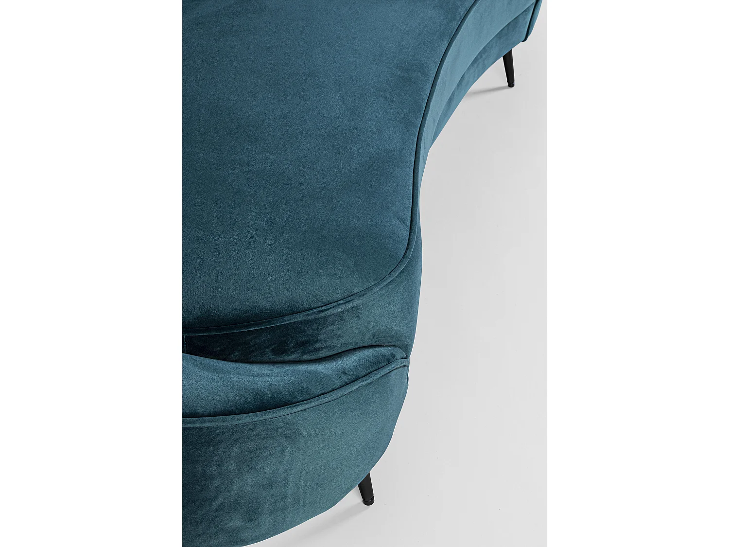 Canapé en polyester bleu turquoise 2 places Sera