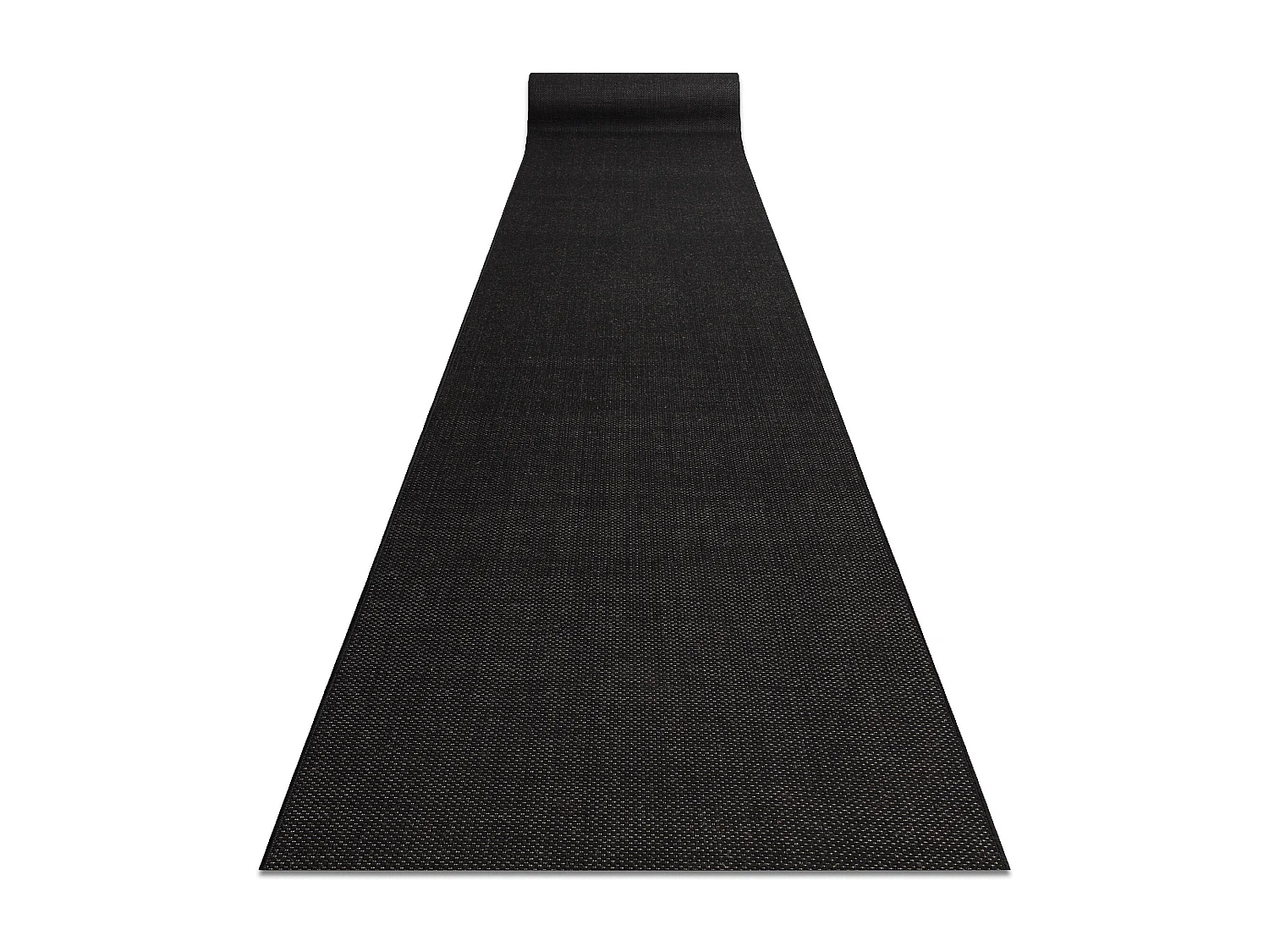 Vloerbekleding SISAL FLOORLUX patroon 20433 zwart EFFEN 120x980 cm