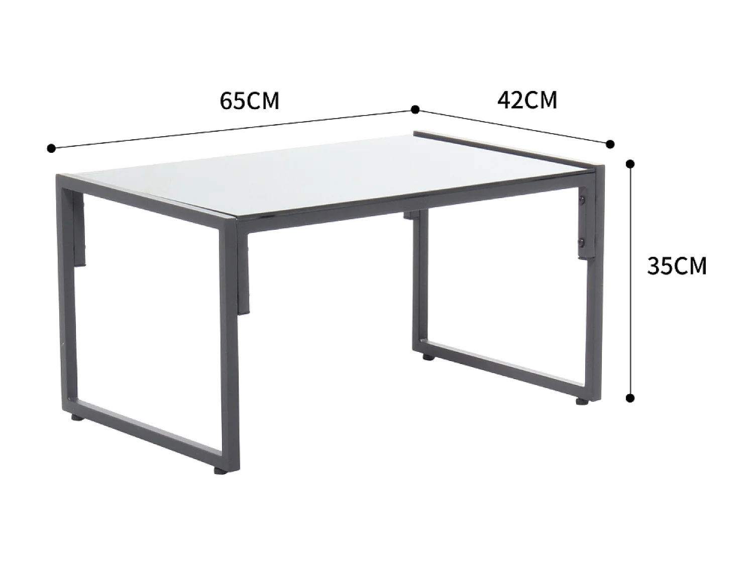 Tuinset Turini met 5 zitplaatsen en lage tafel met rotan-look en stalen frame