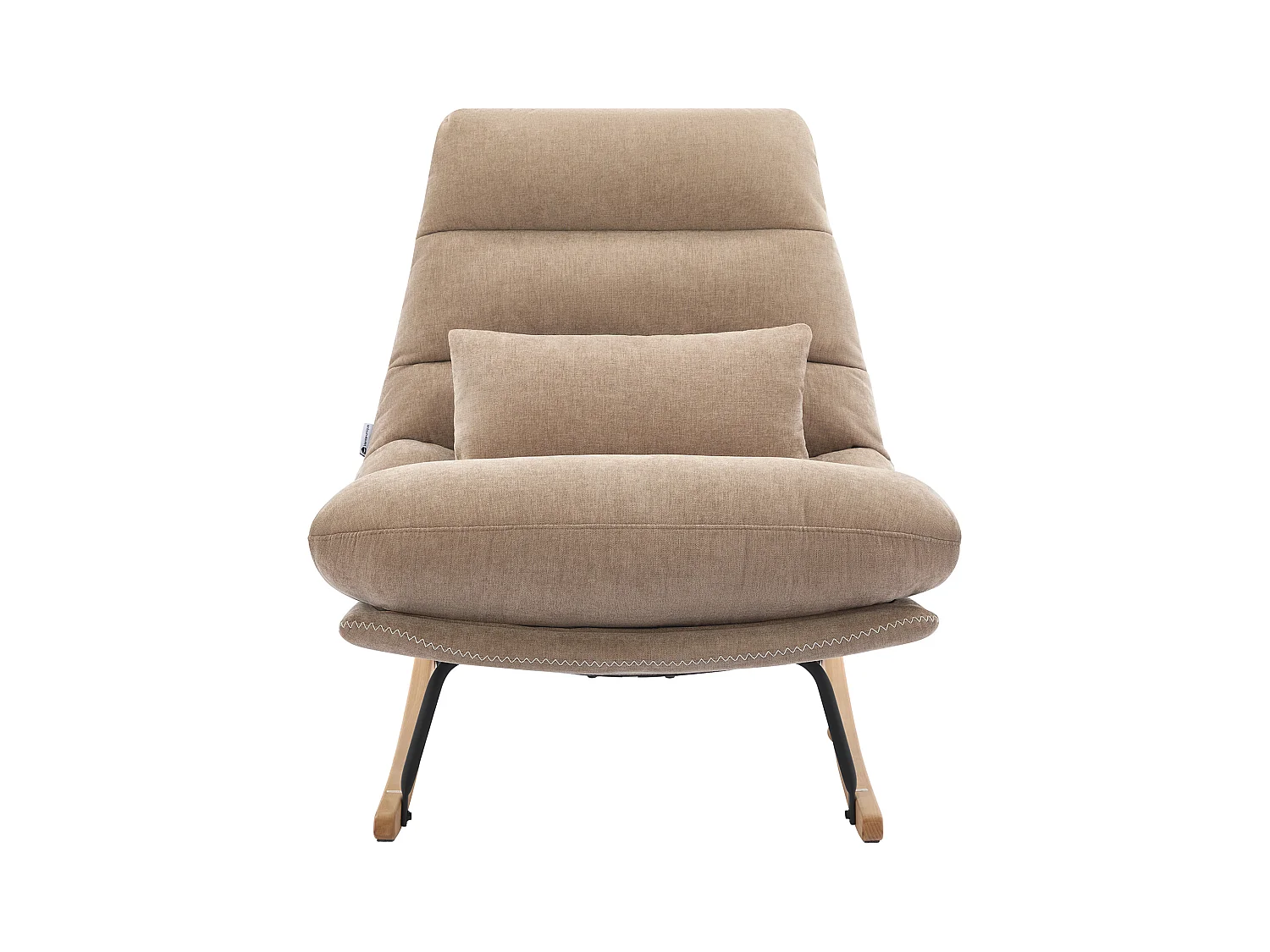 Schaukelsessel - Stoff - Taupe - RELIACO