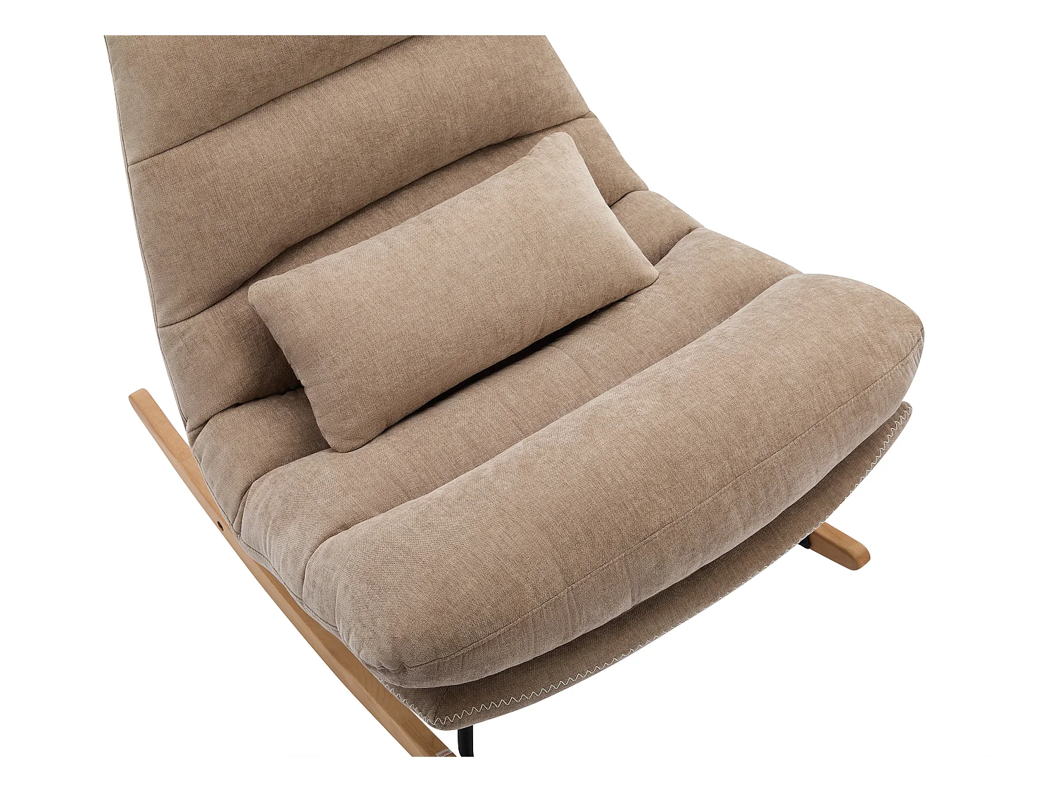 Schaukelsessel - Stoff - Taupe - RELIACO