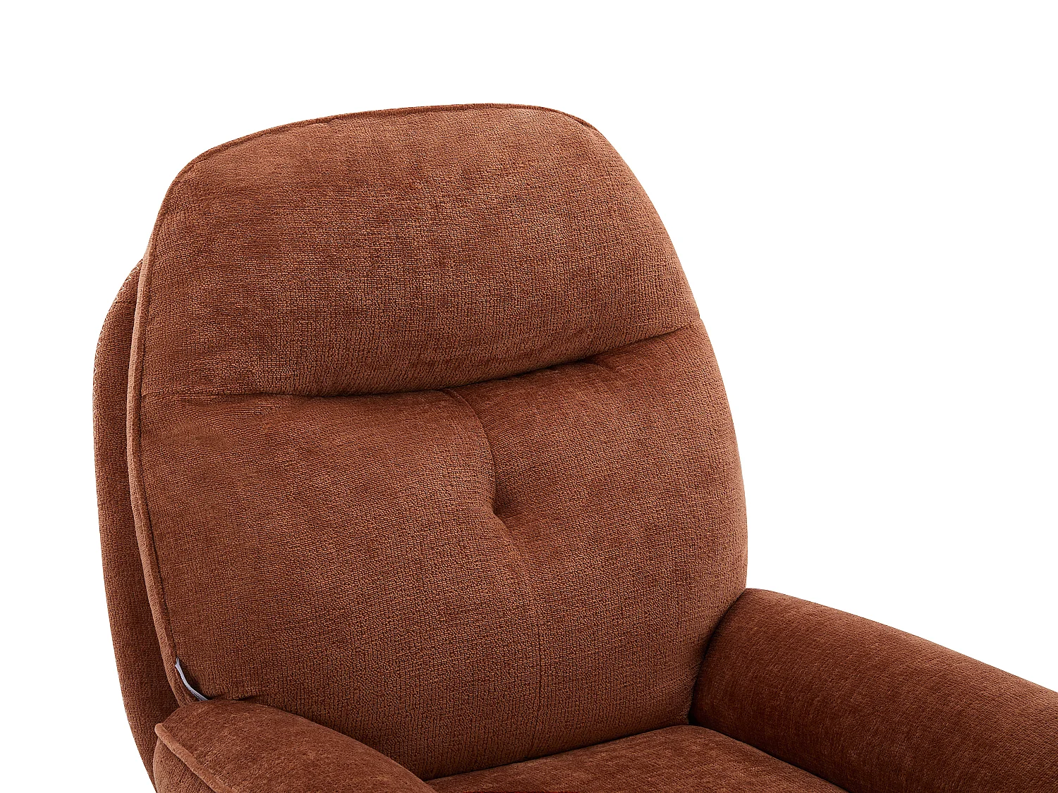 Poltrona girevole in Tessuto testurizzato Terracotta  - ILMACA