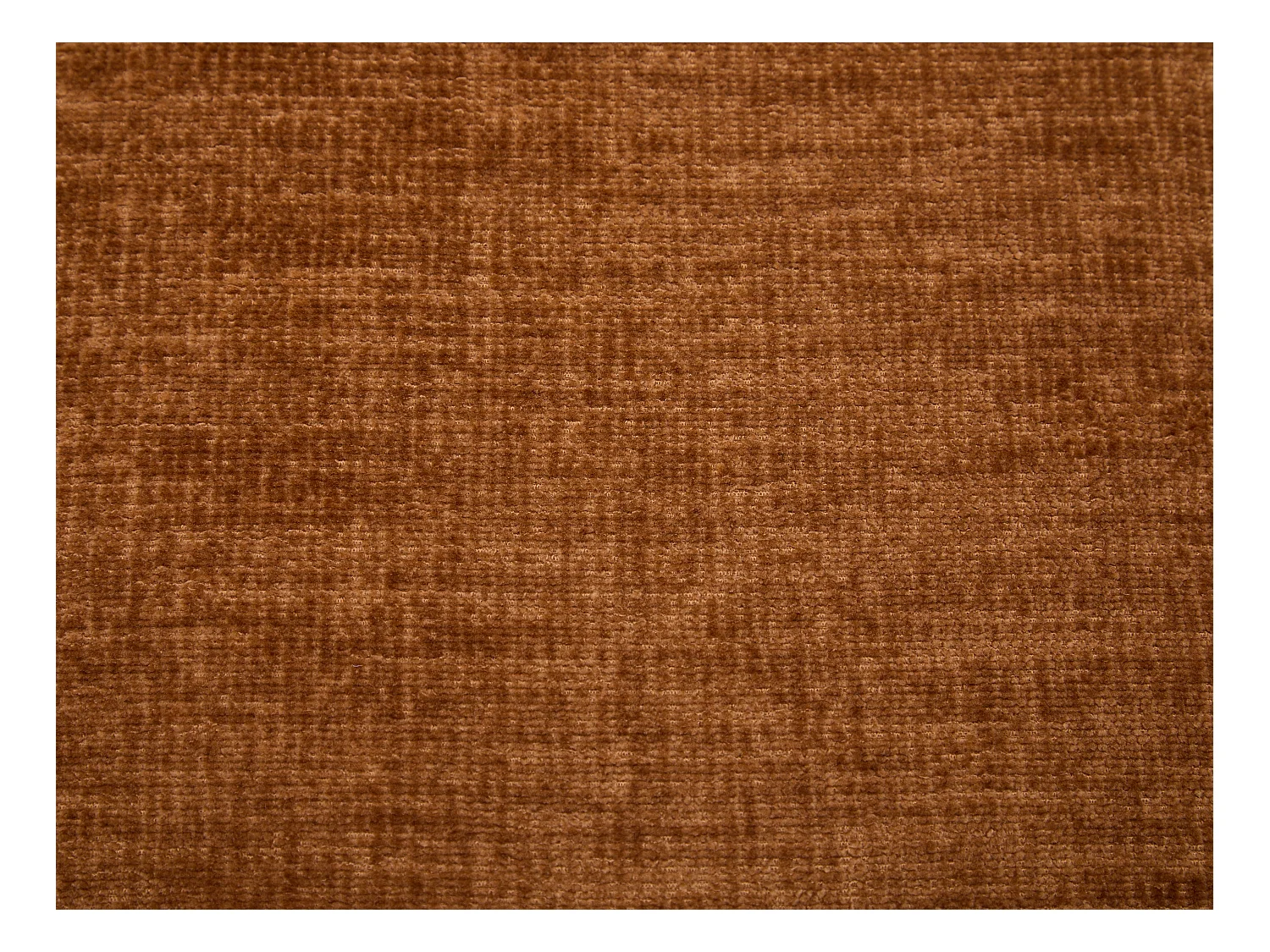 Sillón giratorio de tela terracota LIZUTA