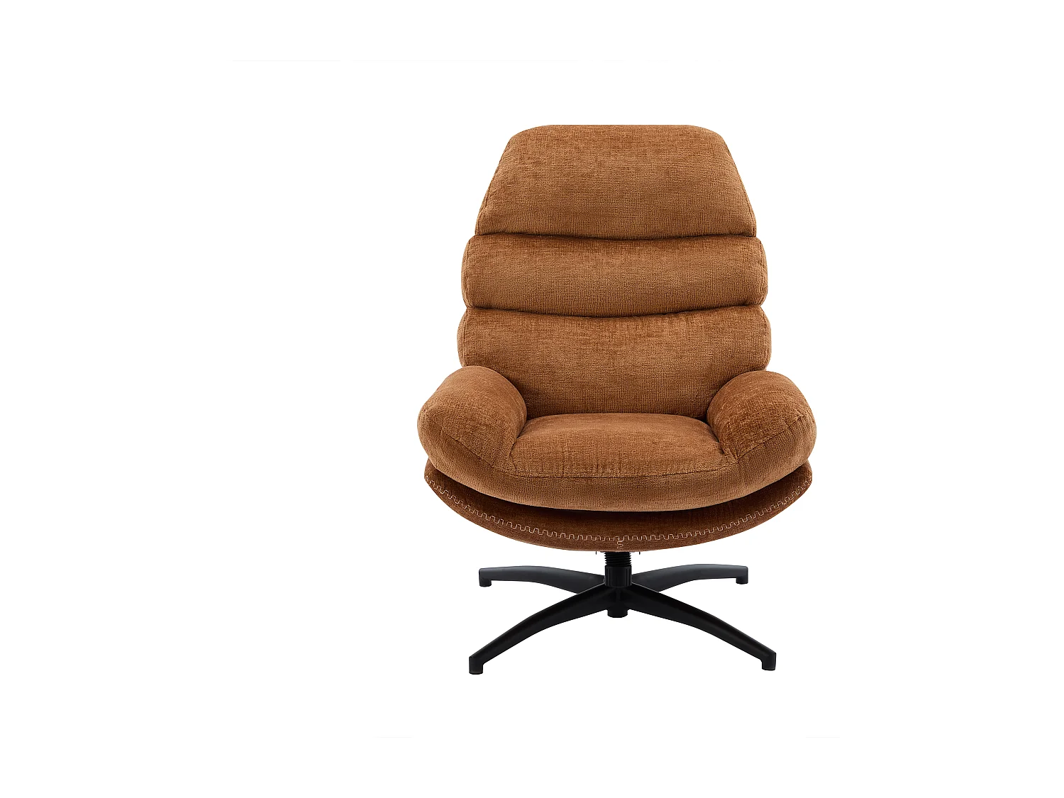 Drehsessel - Stoff - Terracotta - LIZUTA