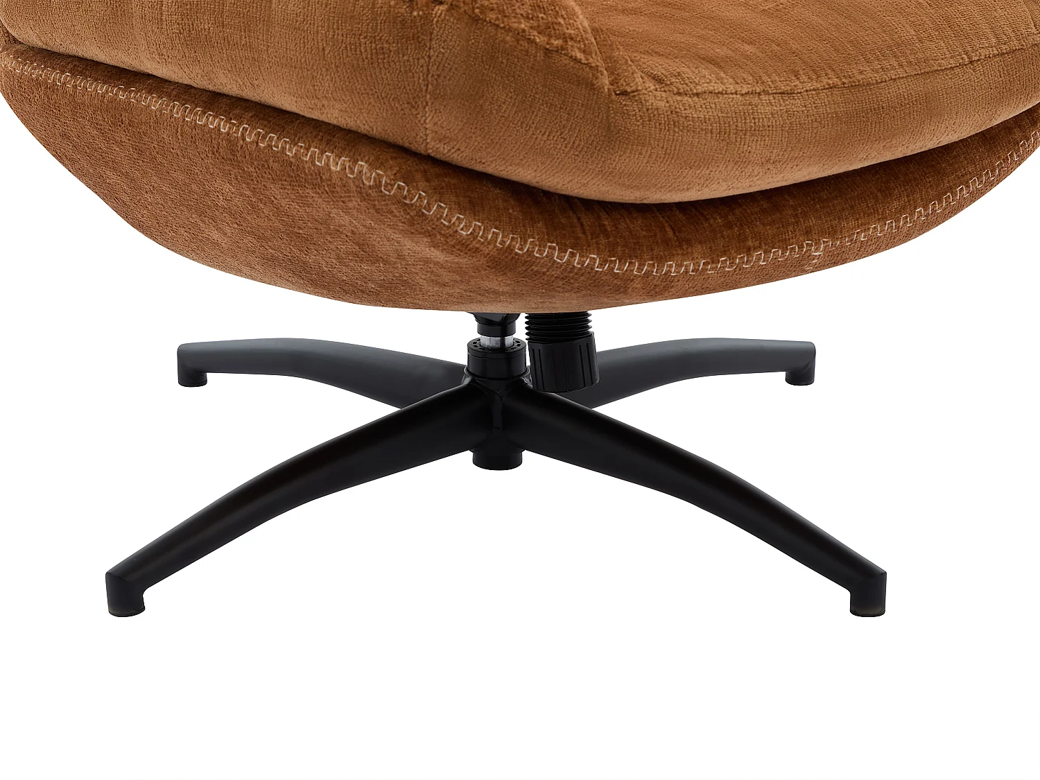 Drehsessel - Stoff - Terracotta - LIZUTA