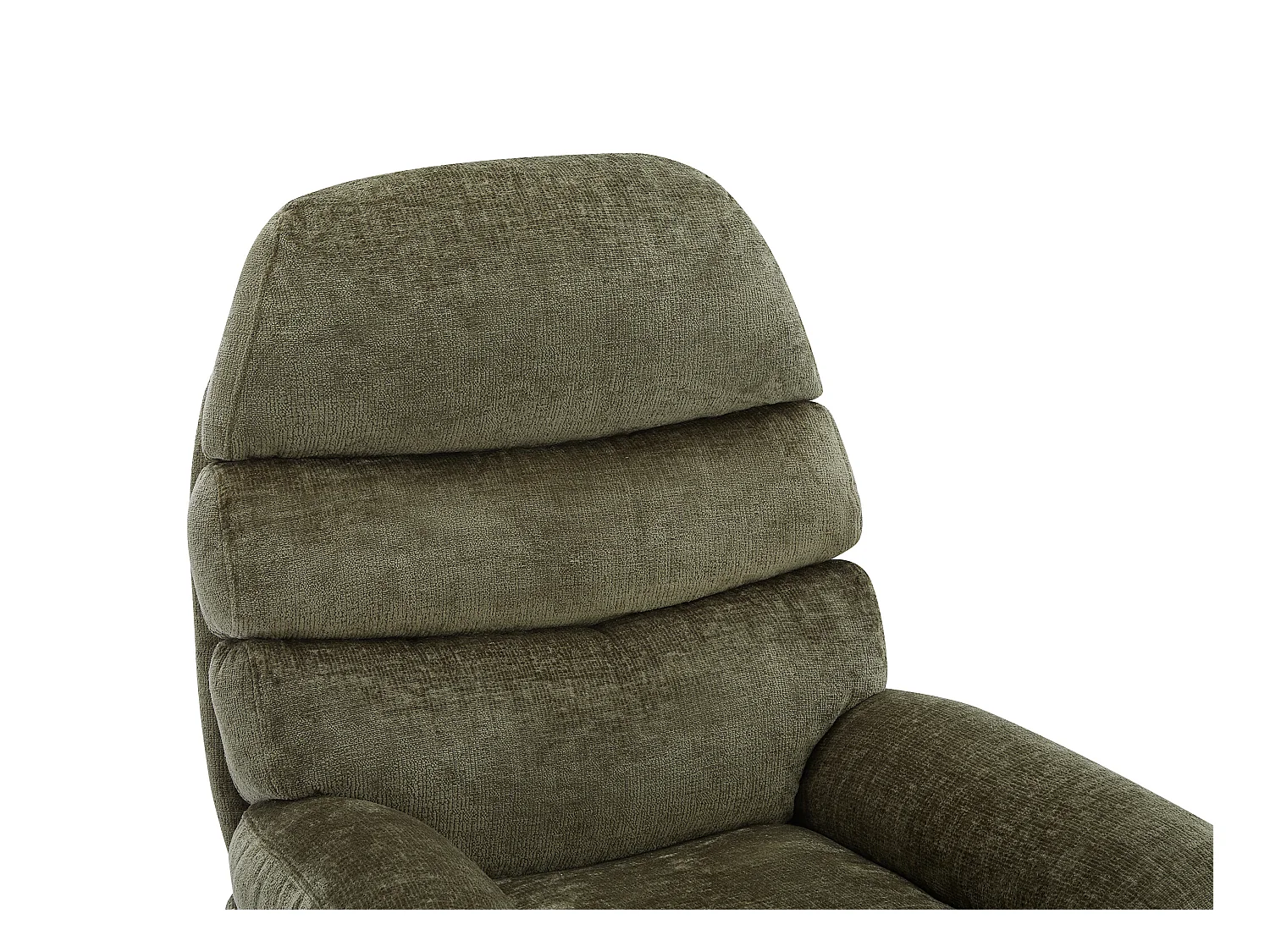 Fotel obrotowy z zieloną tapicerką - LIZUTA