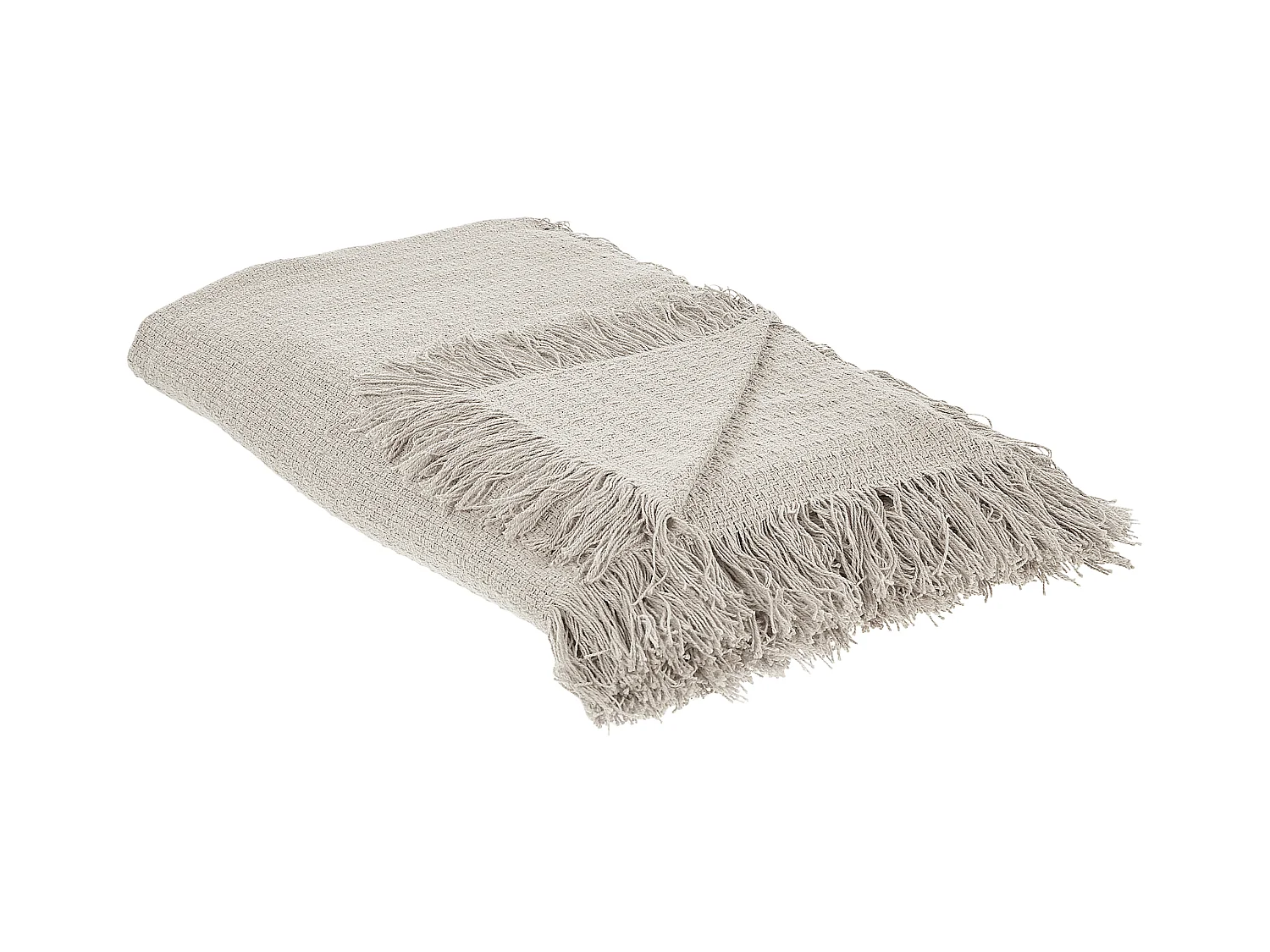 Couvre-lits YERBENT Coton 200 x 220 cm Gris clair