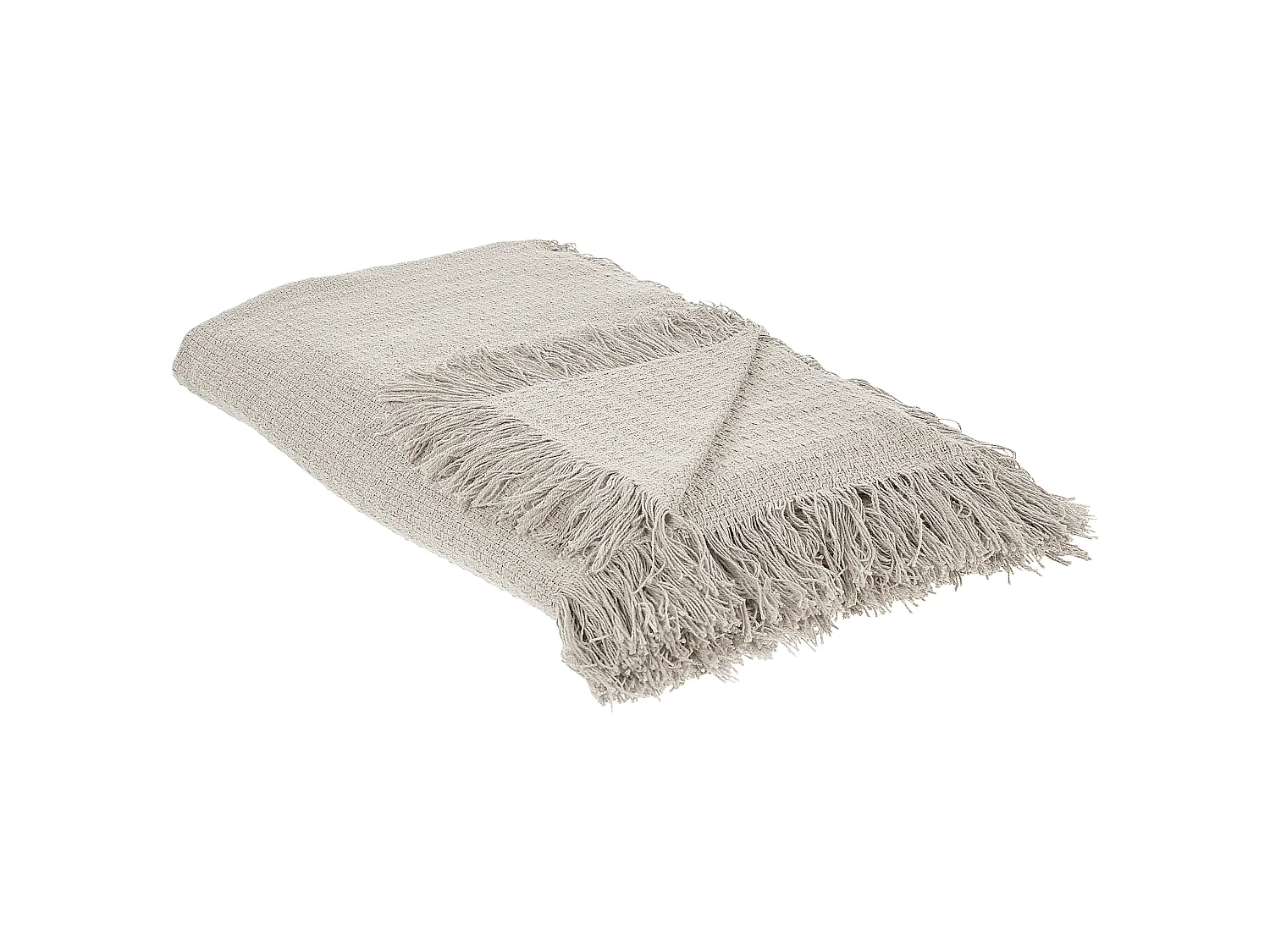 Bedspread YERBENT Cotton 200 x 220 cm Light Grey