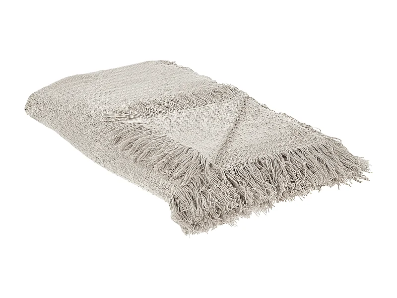 Couvre-lits YERBENT Coton 150 x 200 cm Gris clair