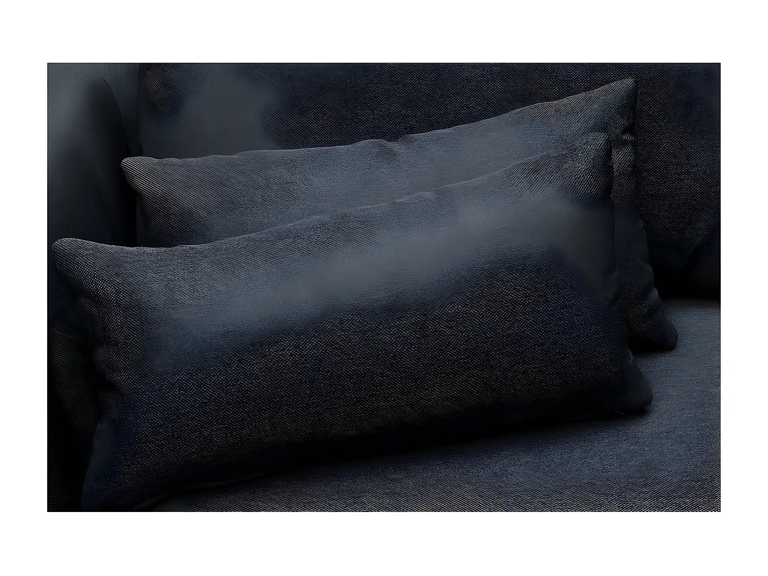 Canapé d'angle en tissu luxe 5 places, BERGAMO, gris anthracite, angle droit (vu de face)