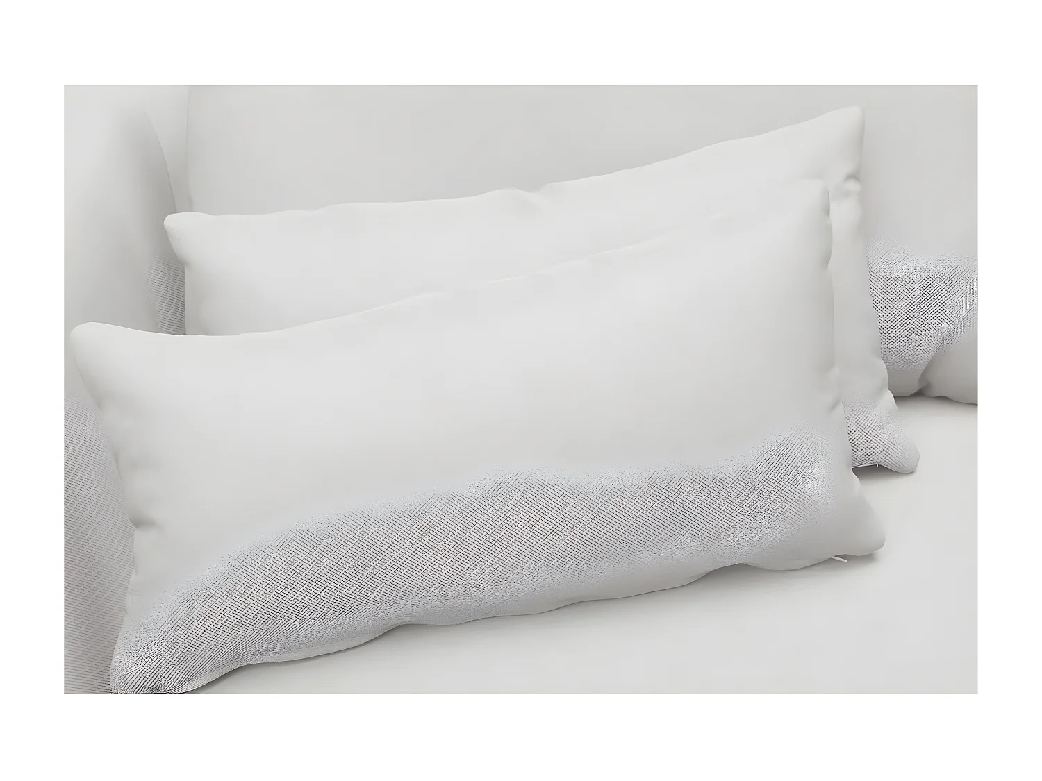 Canapé d'angle en tissu luxe 5 places, BERGAMO, blanc, angle droit (vu de face)