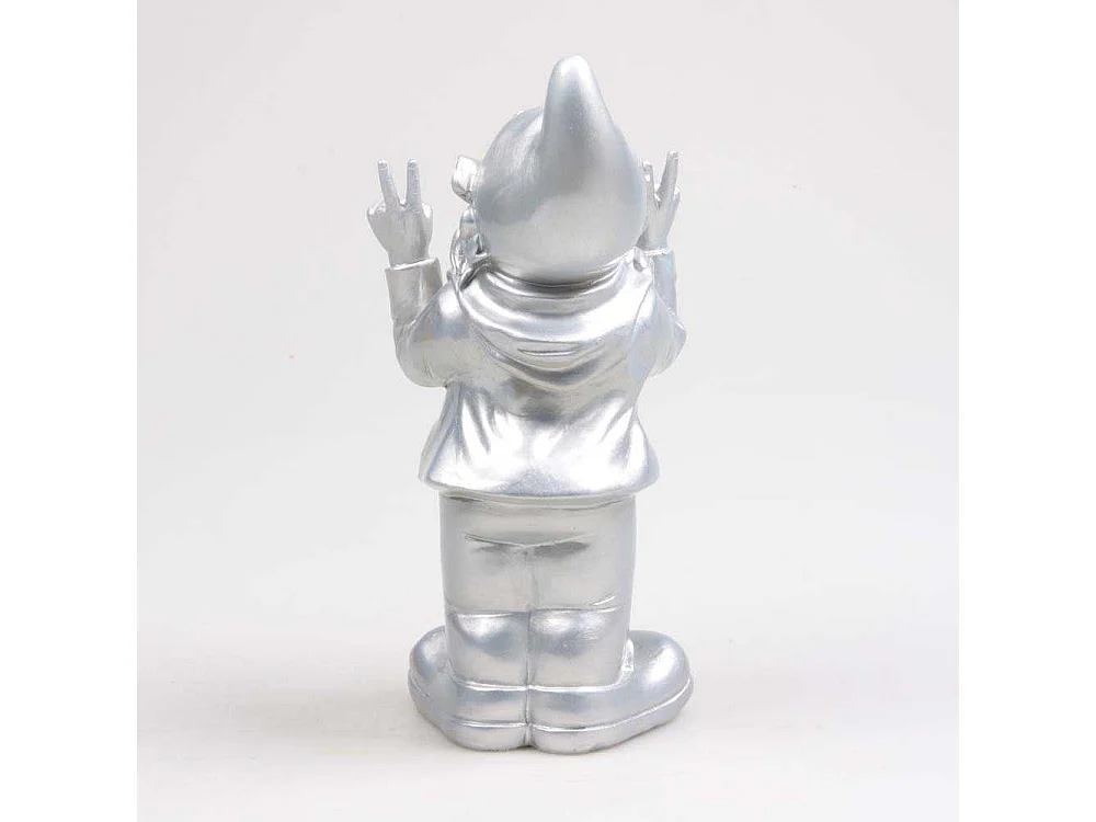 Nain de jardin en résine 13 x 11 x 31 cm Peace