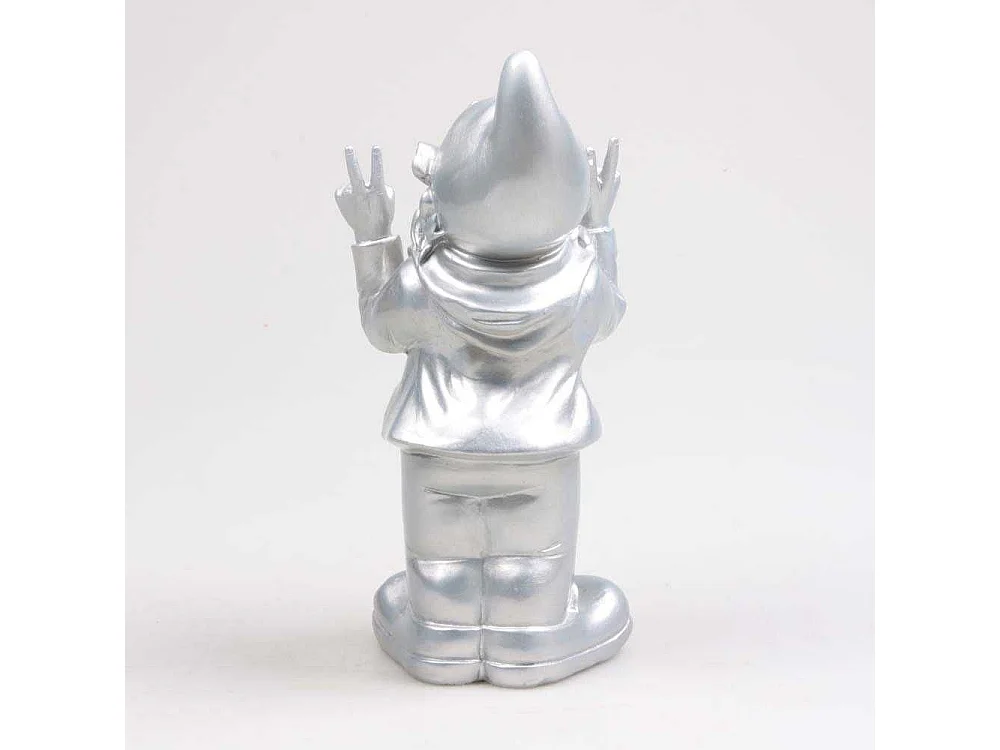 Nain de jardin en résine 13 x 11 x 31 cm Peace