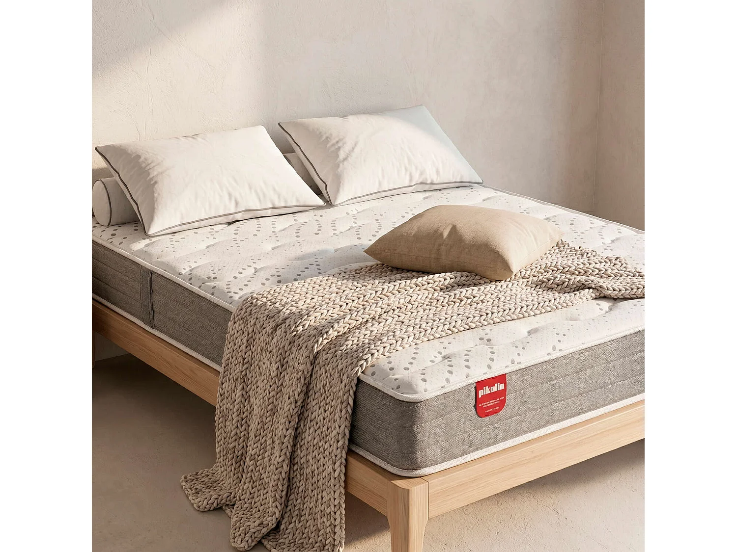 Colchón de 80 x 190 cm de espuma HR y viscoelástica de 25 cm - ILIRIA de PIKOLIN