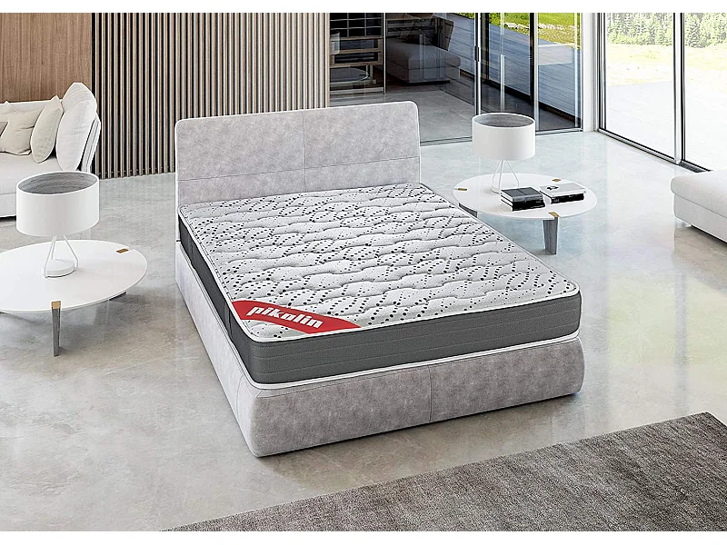 Colchão 105 x 190 cm | PIKOLIN Iliria Compact | Espuma HR + Visco | 24 cm | Conforto Premium