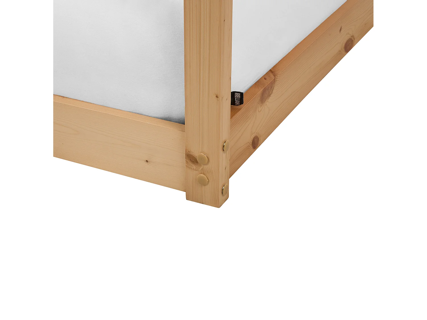 Lit superposé Maison Bois de pin LABATUT 90 x 200 cm Marron clair