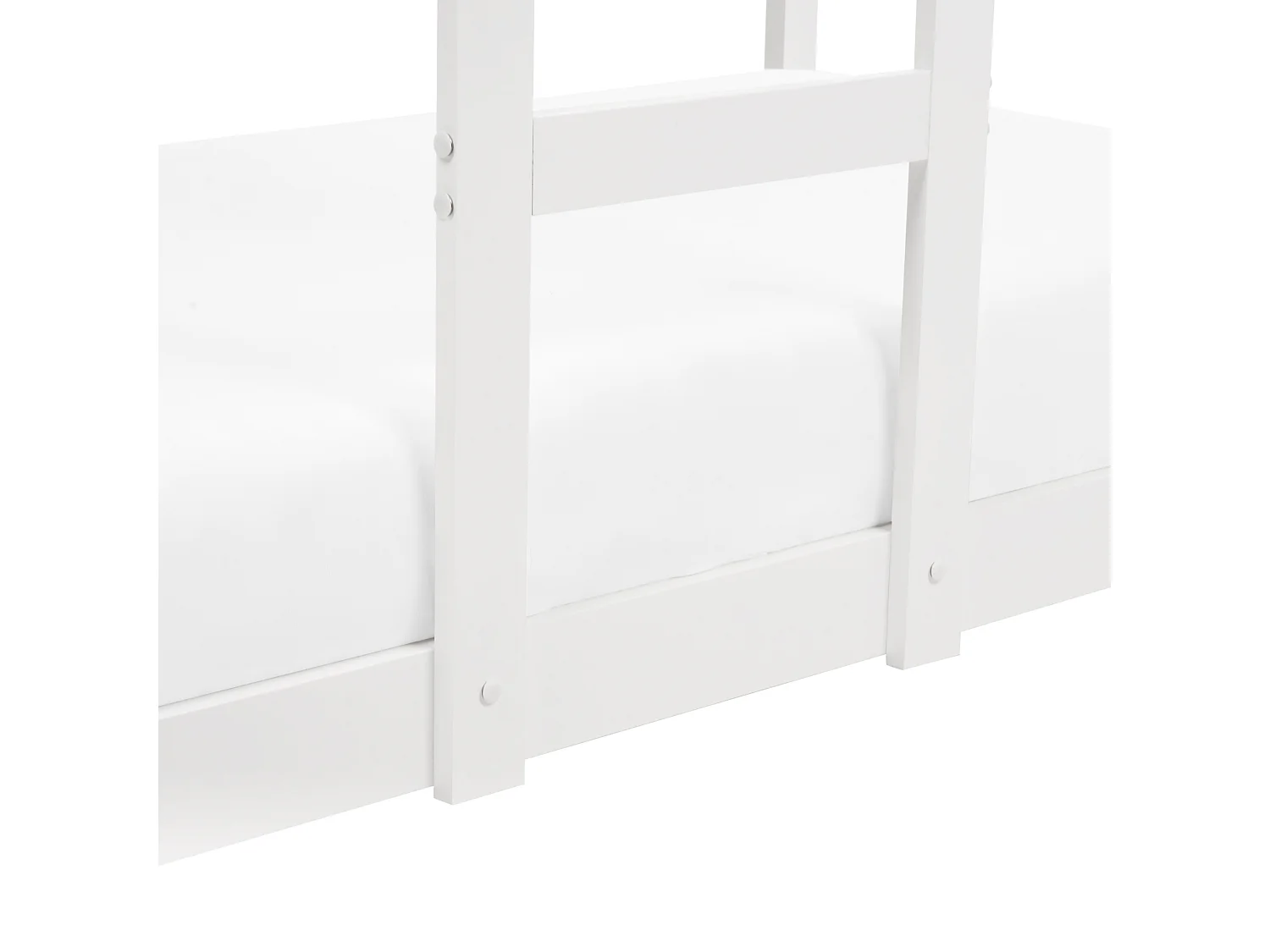 Letto a castello casa Legno di pino LABATUT 90 x 200 cm Bianco