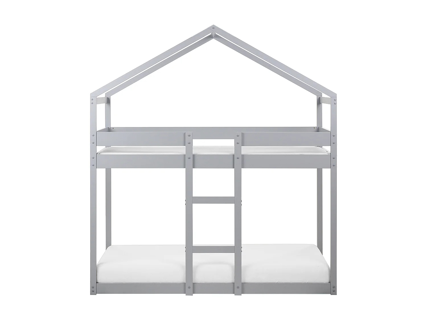 Hoogslaper Huis Dennenhout LABATUT 90 x 200 cm Grijs