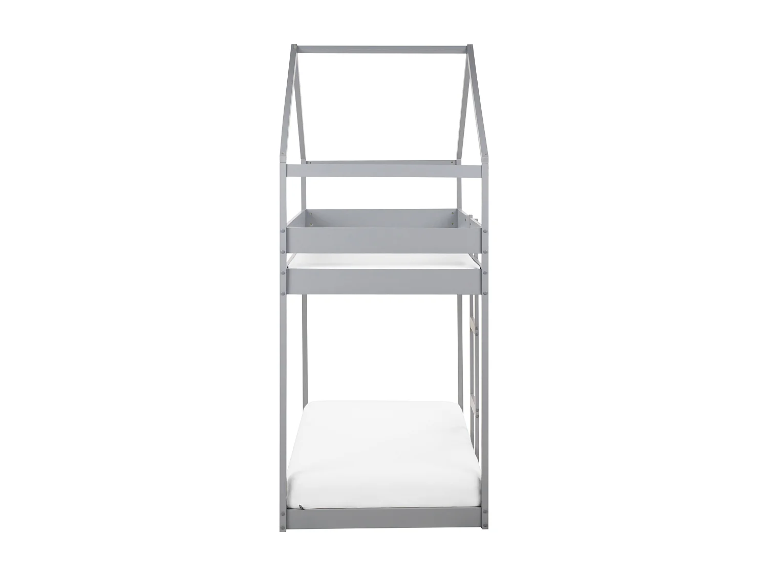 Hoogslaper Huis Dennenhout LABATUT 90 x 200 cm Grijs