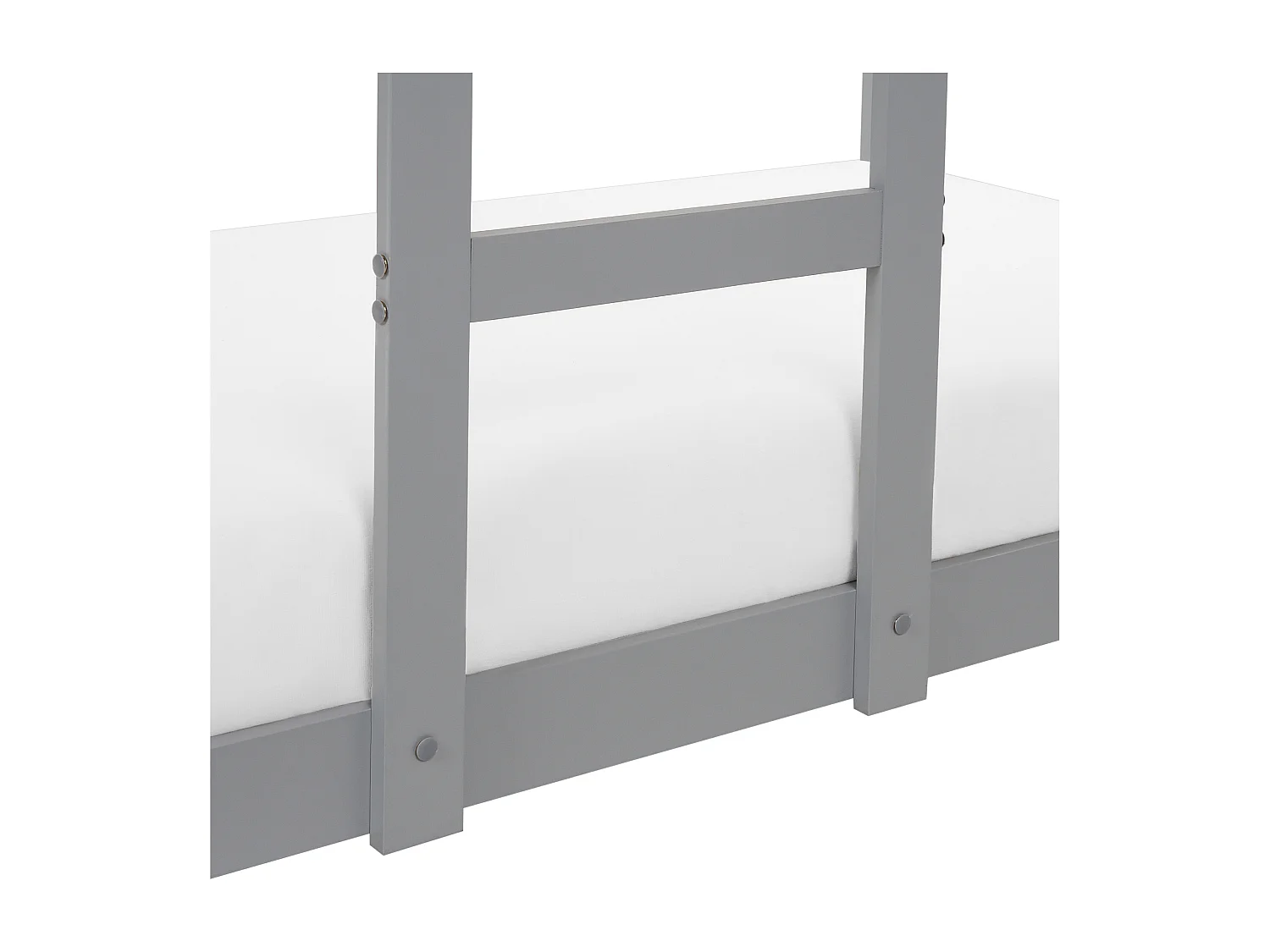 Lit superposé Maison Bois de pin LABATUT 90 x 200 cm Gris