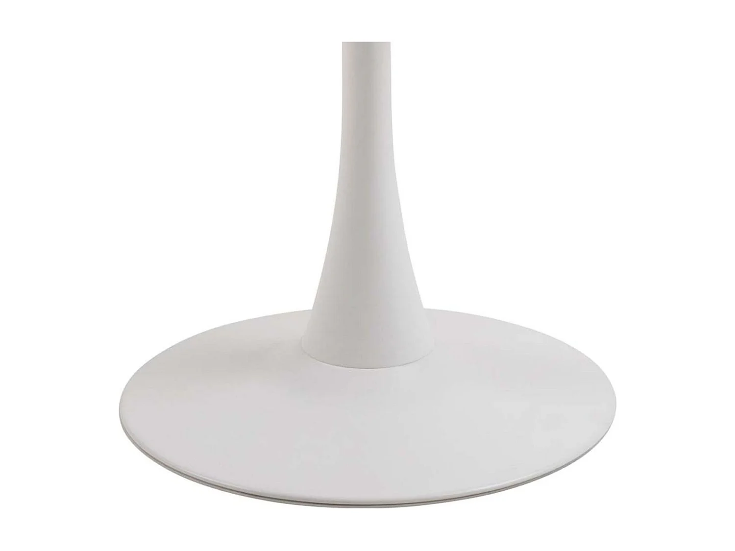 Table à manger ronde en céramique et pied tulipe en métal L90 - MARSA