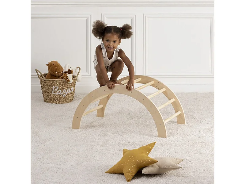 Klimboog hout bruin 41x81x50 cm