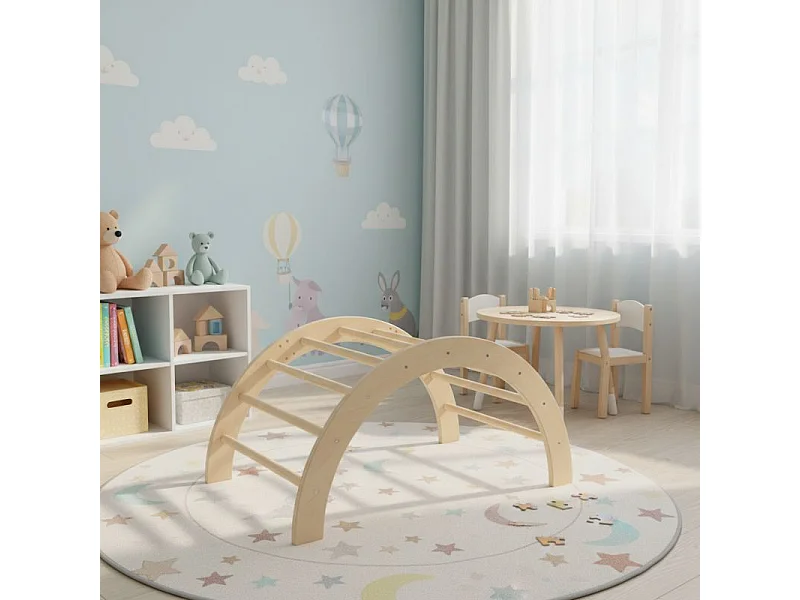 Klimboog hout bruin 41x81x50 cm