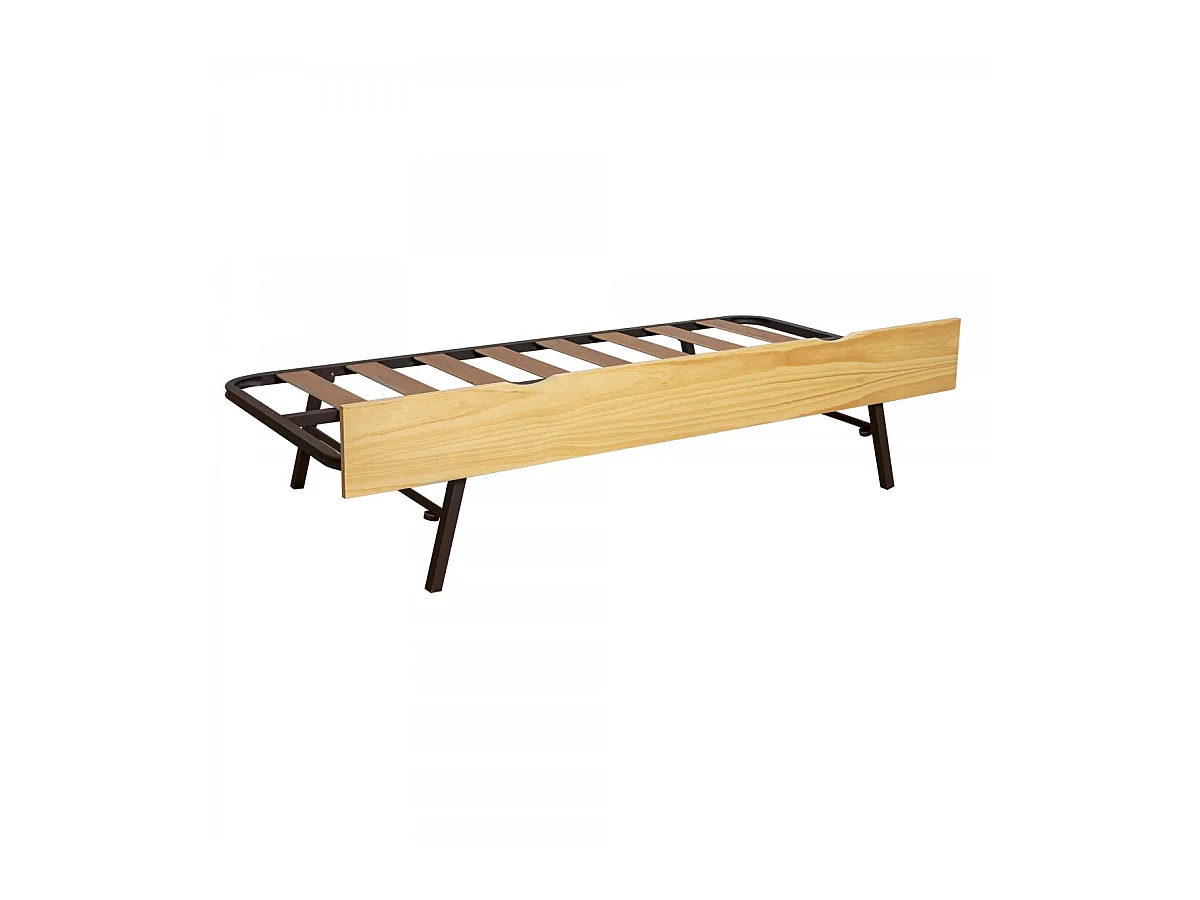 Letto apribile e elevabile legno pino 90x190cm