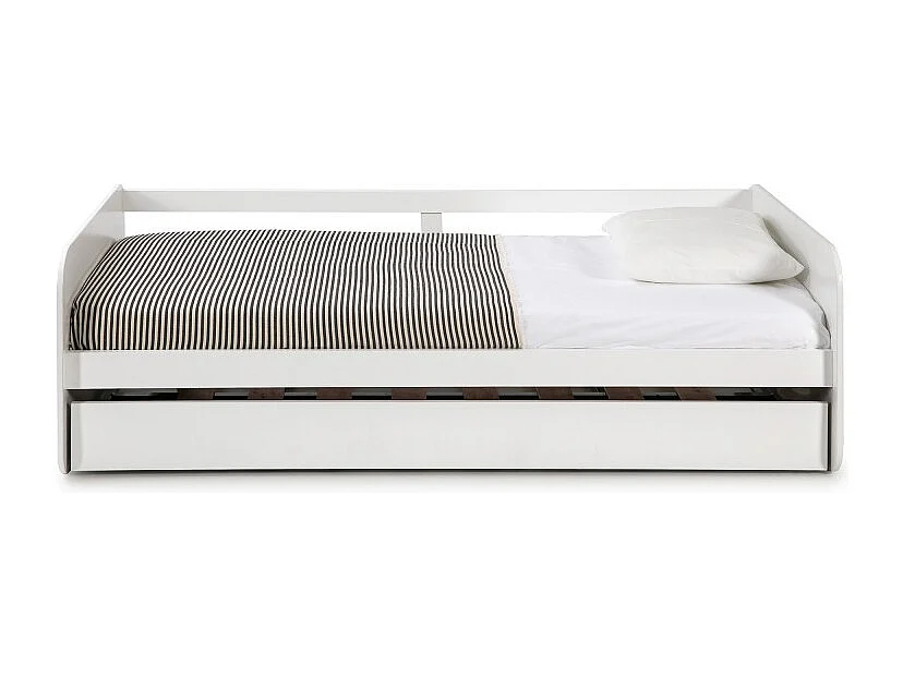 Cama nido con arrastre MDF blanco 90x190cm