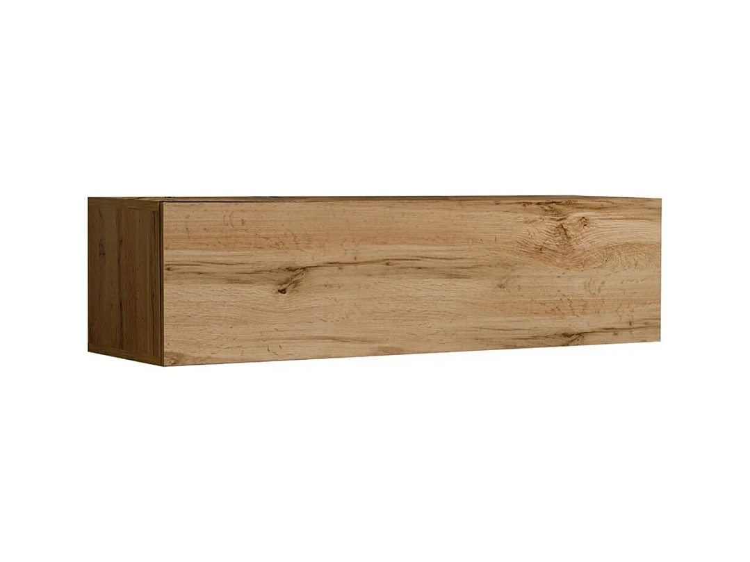 Meuble TV suspendu coloris chêne Wotan 120cm collection SWITCH.