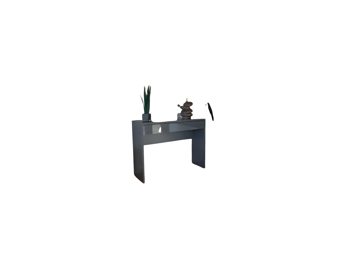 Console LOVY - Hout met Zwarte Metalen Poten